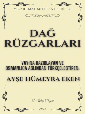 cover image of Dağ Rüzgarları